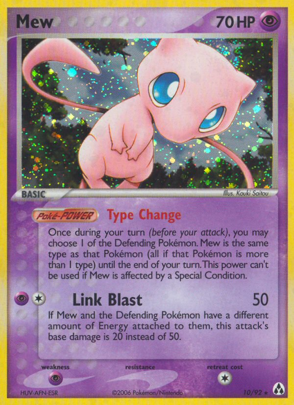 EX Legend Maker Holo Mew #10/92